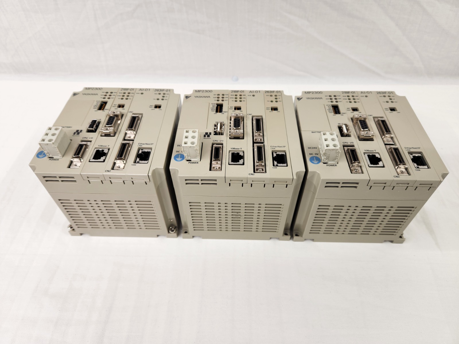 Yaskawa JEPMC-MP2300 Motion Controller CPU Module with 218IF-01/ AI-01/ 263IF-01