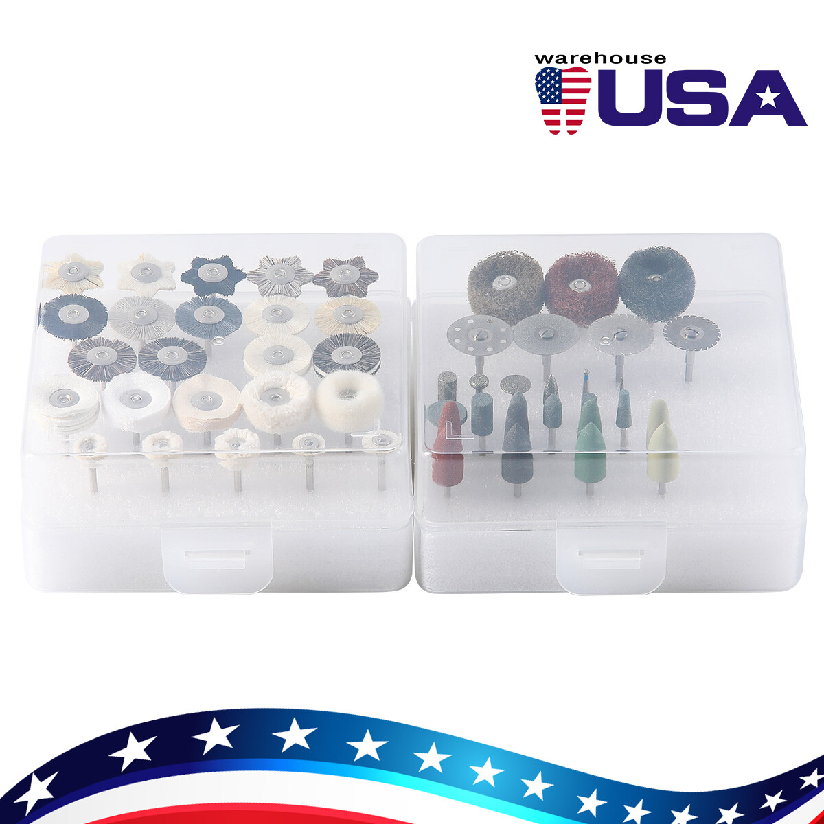 AZDENT Dental HP Polishing Burs Kit Dia.2.35mm For Composite Ceramic Polish