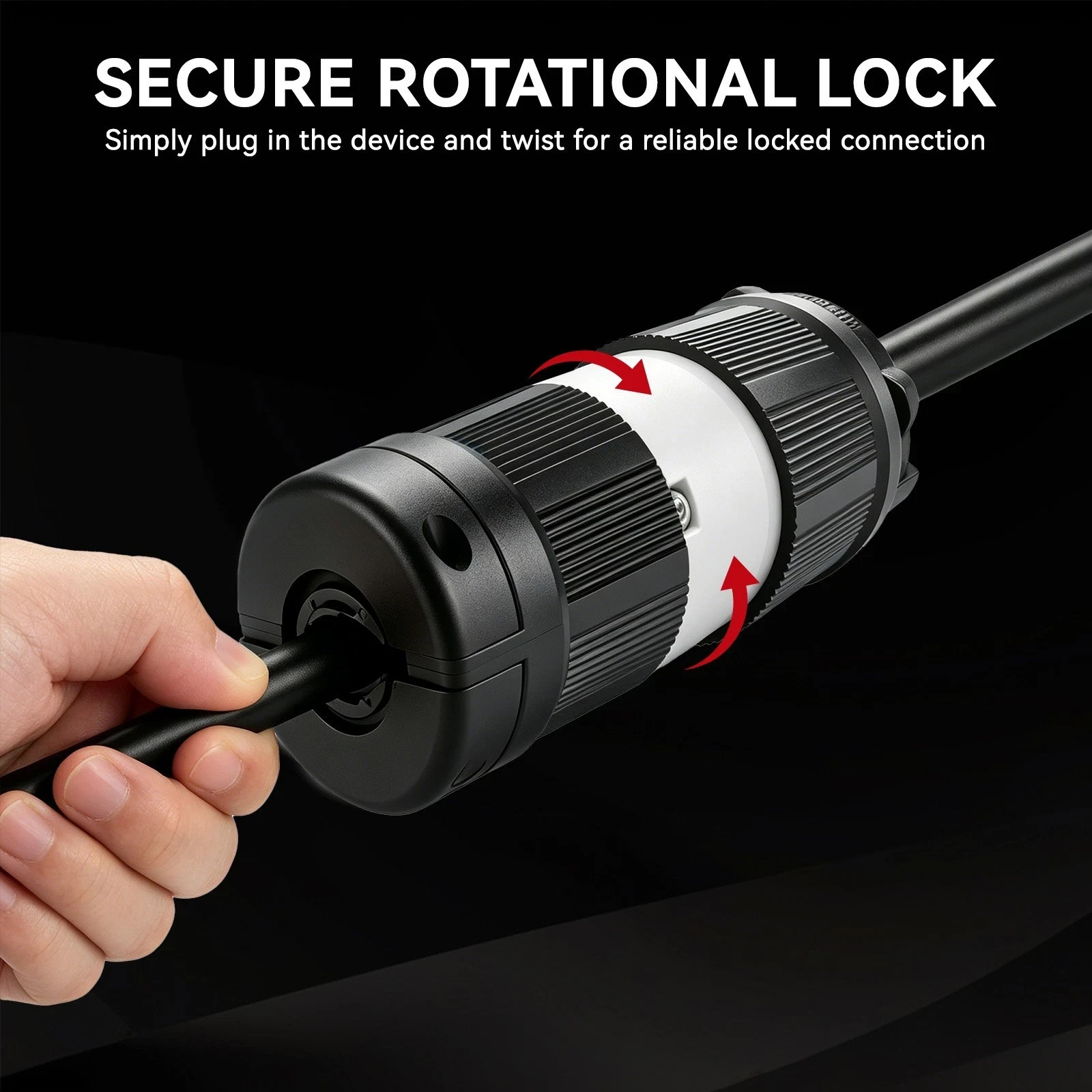 L14-20P Twist Lock Plug for Generator – 20A 125/250V Heavy Duty NEMA Connector