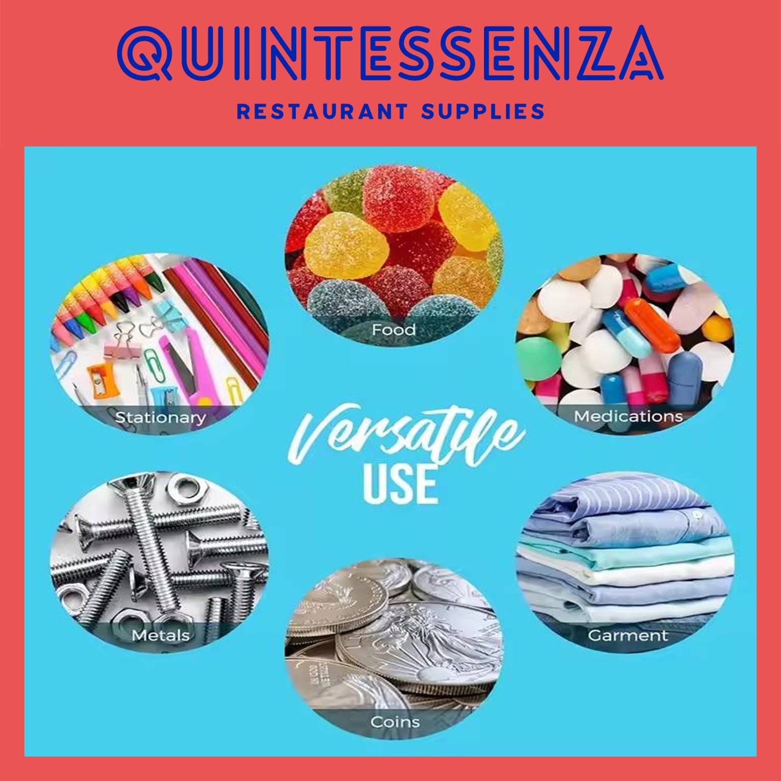 8 Mil Thick Clear Zipper Reclosable Poly Bags by Quintessenza (Over 30 Sizes)