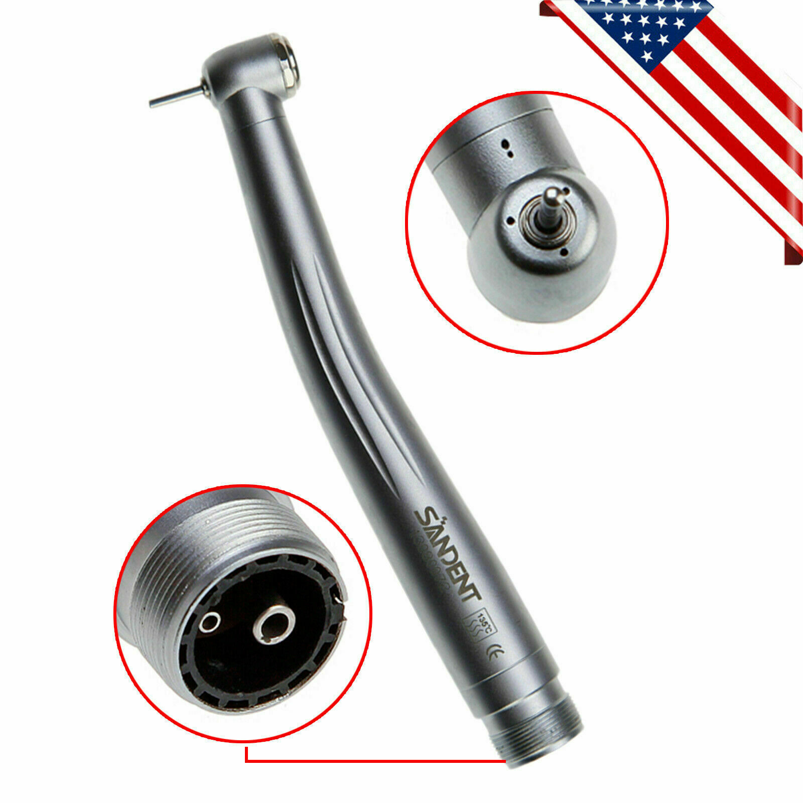Turbina NSK PANA MAX Style Dental High Speed Handpiece Push Button 2 Hole Borden