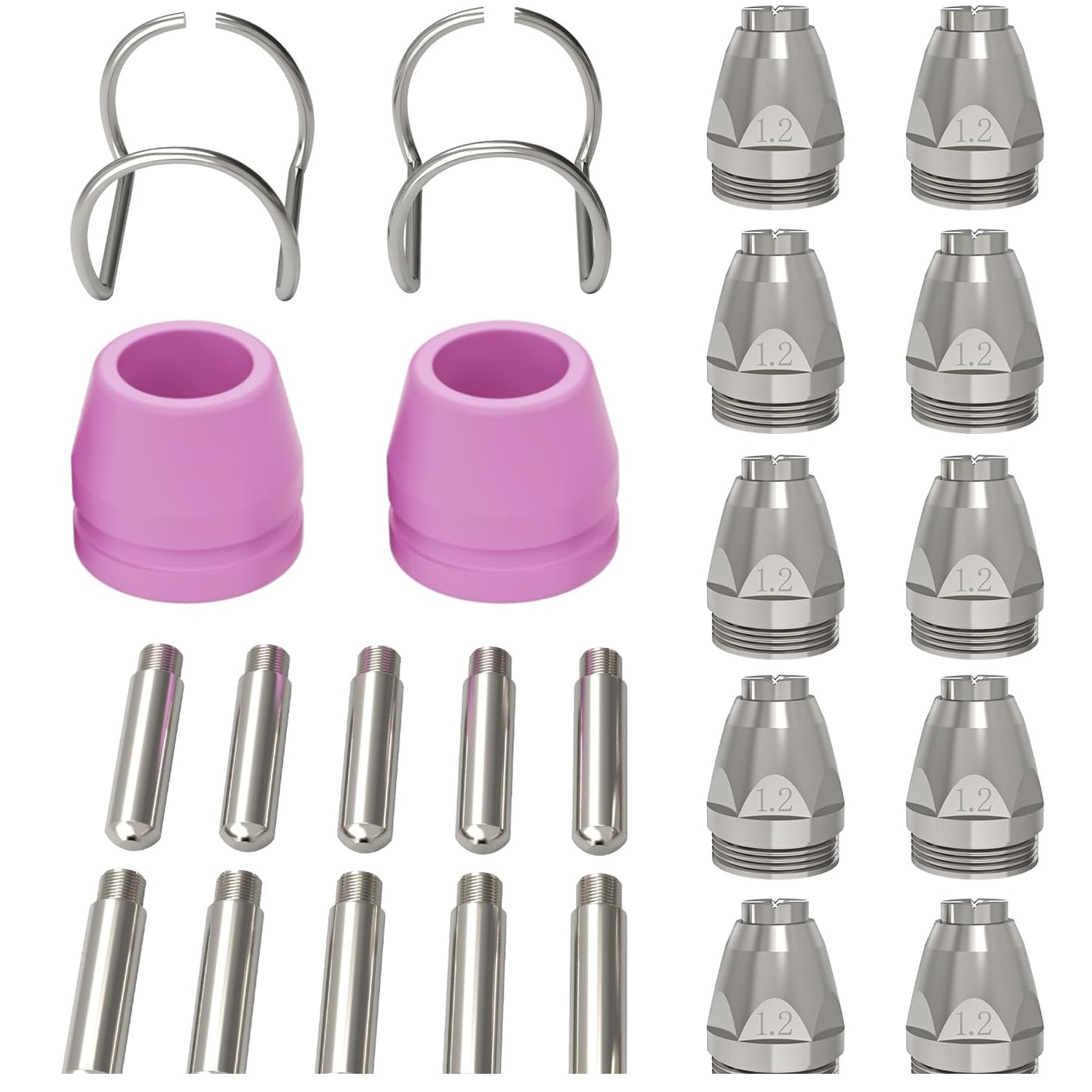 ARCCAPTAIN AG60 Plasma Cutter Torch Consumables Kit for CUT 60HF CUT55 PRO 24PCS