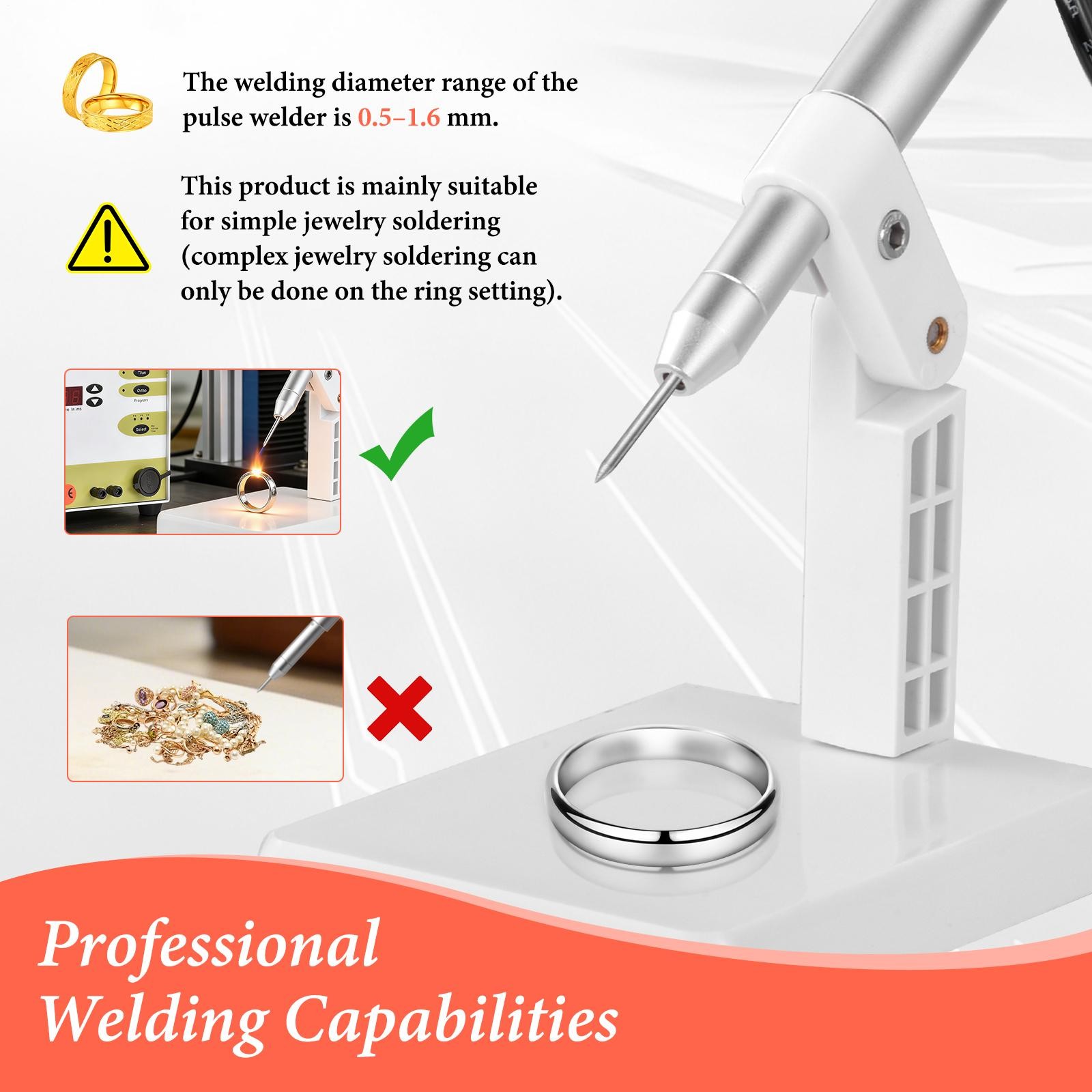 110V Permanent Jewelry Welder Kit, Jewelry Welding Machine with Welding Torch