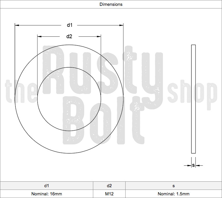 M12 12mm x 16mm x 1.5mm – Crush Washers Copper, Brakes Fuel Clutch Oil Turbo