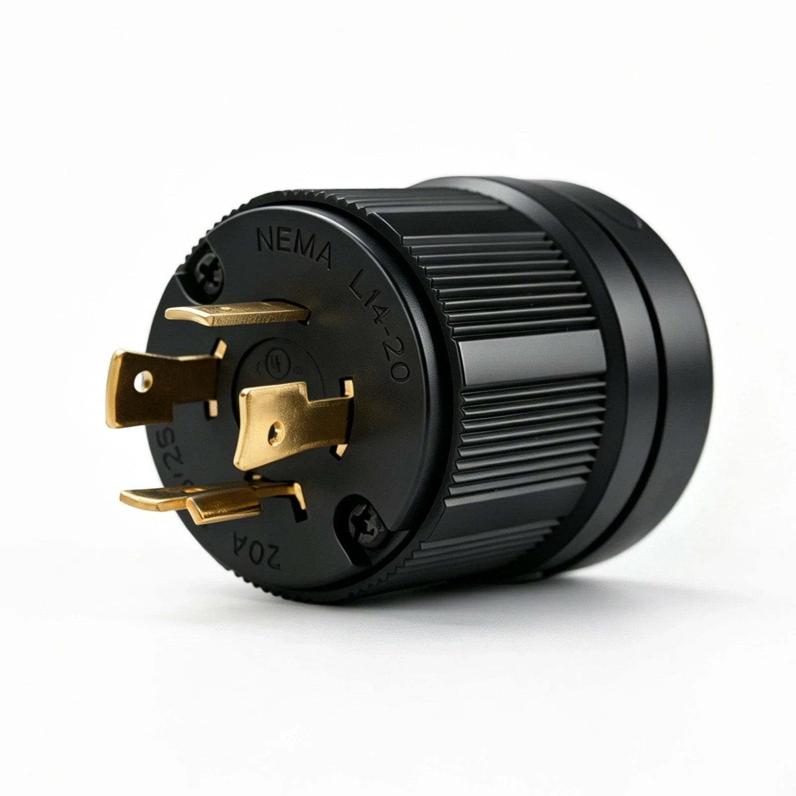 L14-20P Twist Lock Plug for Generator – 20A 125/250V Heavy Duty NEMA Connector