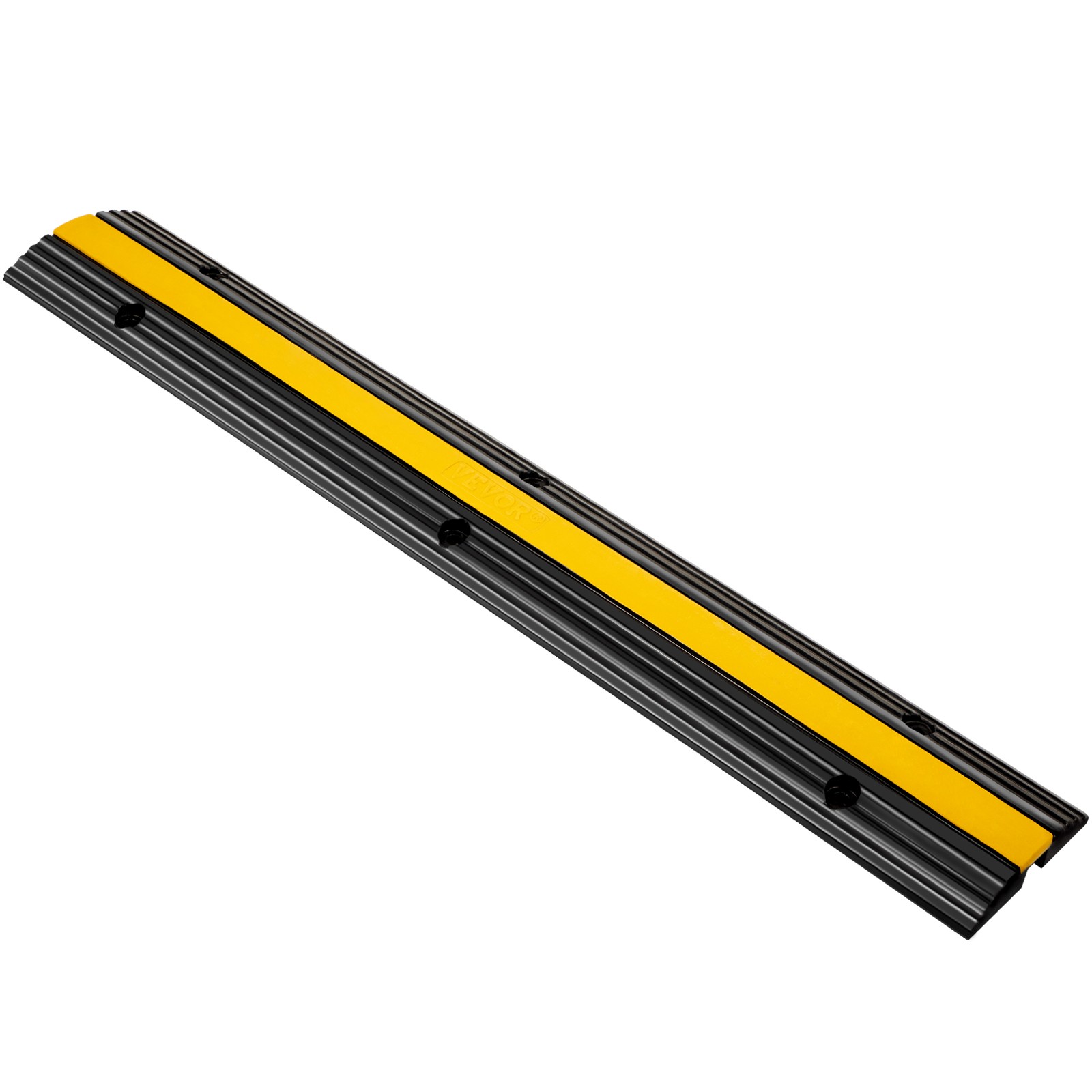 VEVOR 4PCS 1 Channel Speed Bumps Wire Hose 22000lbs Cable Protector Ramp