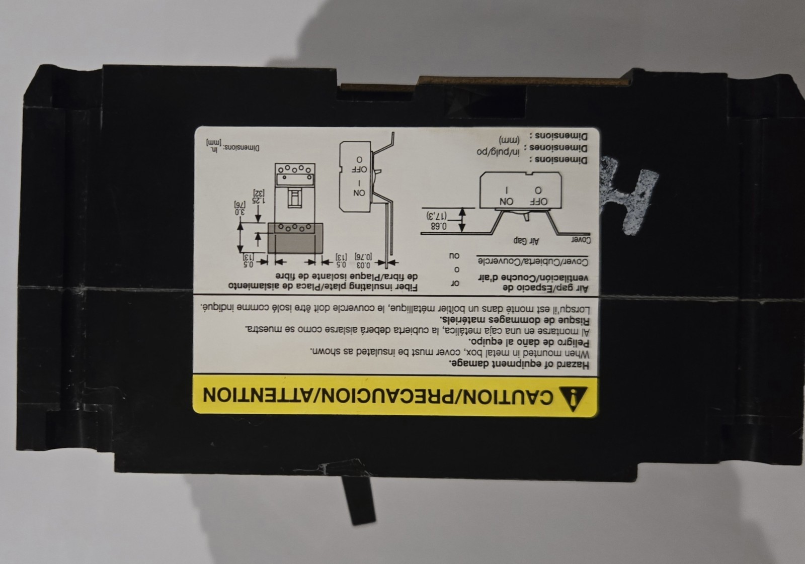 Square D FHP3610018M Mag Guard 100A 600V 3P Motor Circuit Protector With Screws