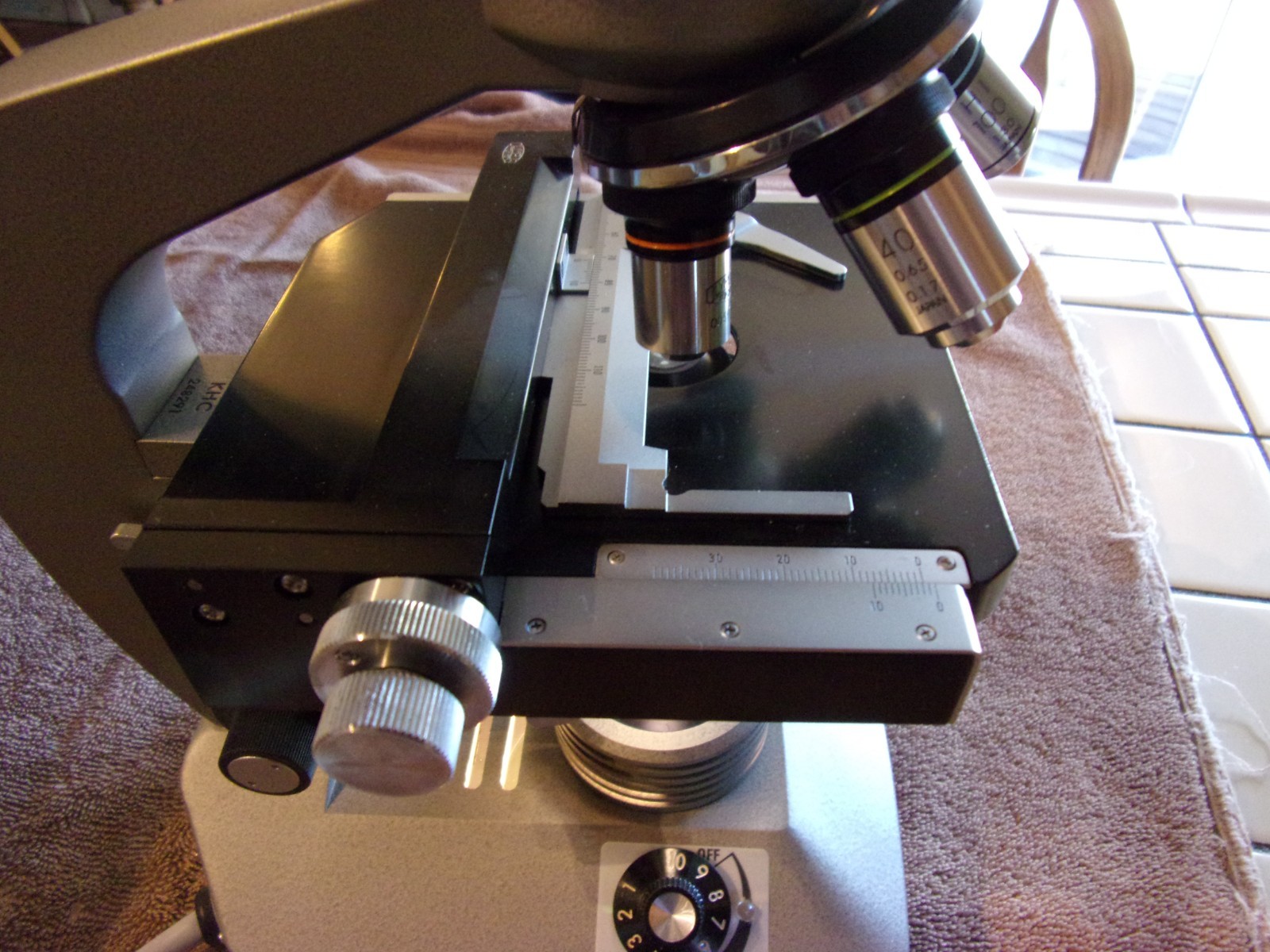 Olympus KHC Microscope With Case Instructions *Tested And Works Perfectly*