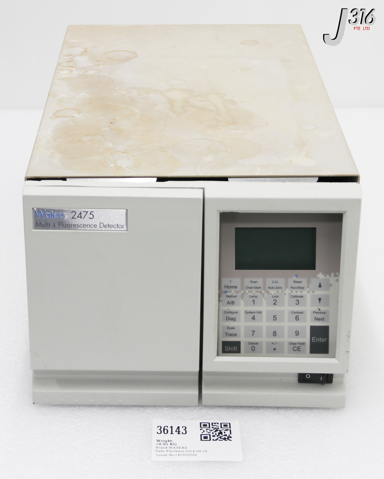 36143 WATERS 2475 MULTI-WAVELENGTH FLUORESCENCE DETECTOR (PARTS) 186002475