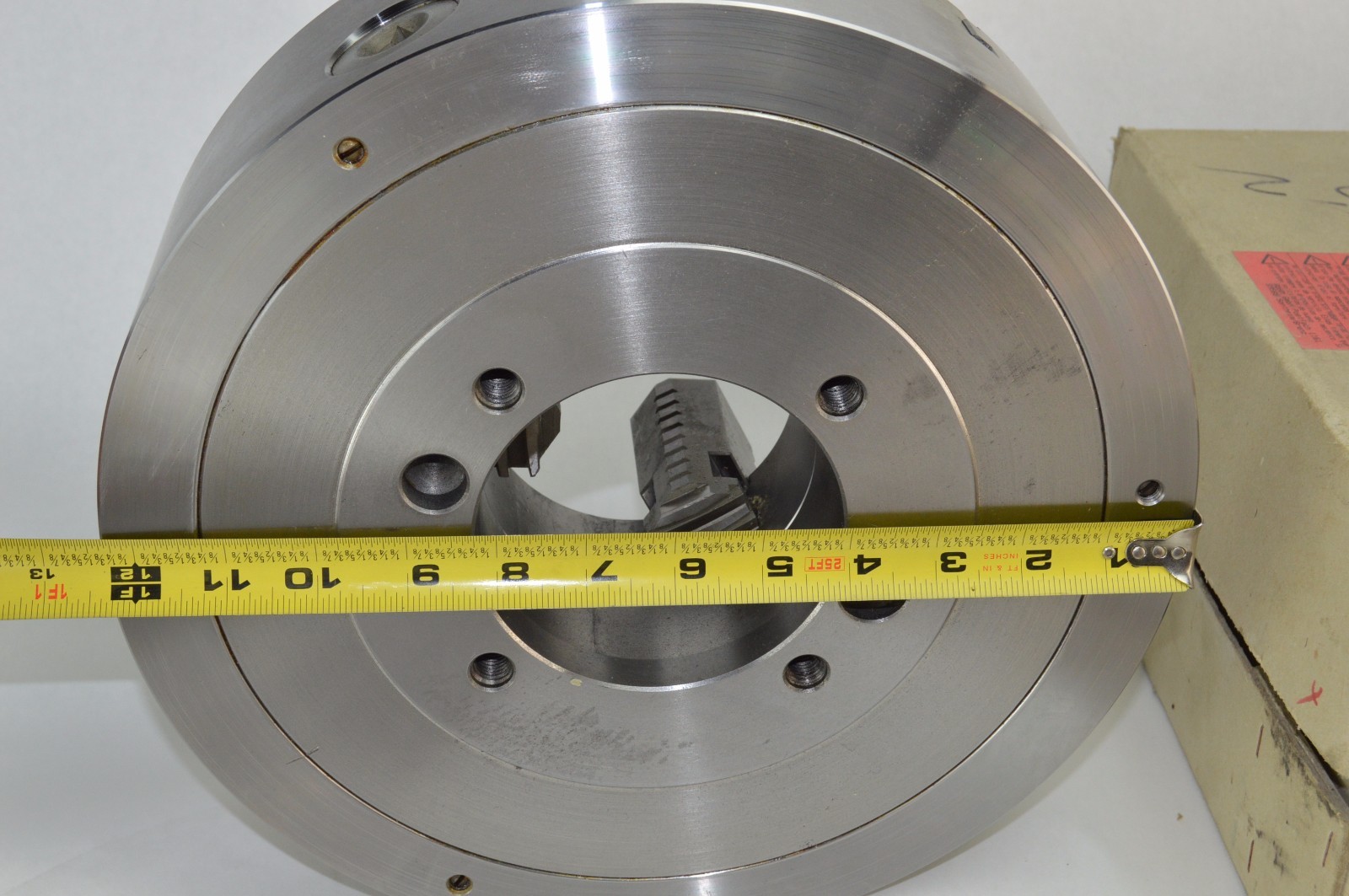 Rohm 3 Jaw ZS 315/3 12-1/2″ Centering Manual Lathe Chuck Steel, Set Spare Jaws