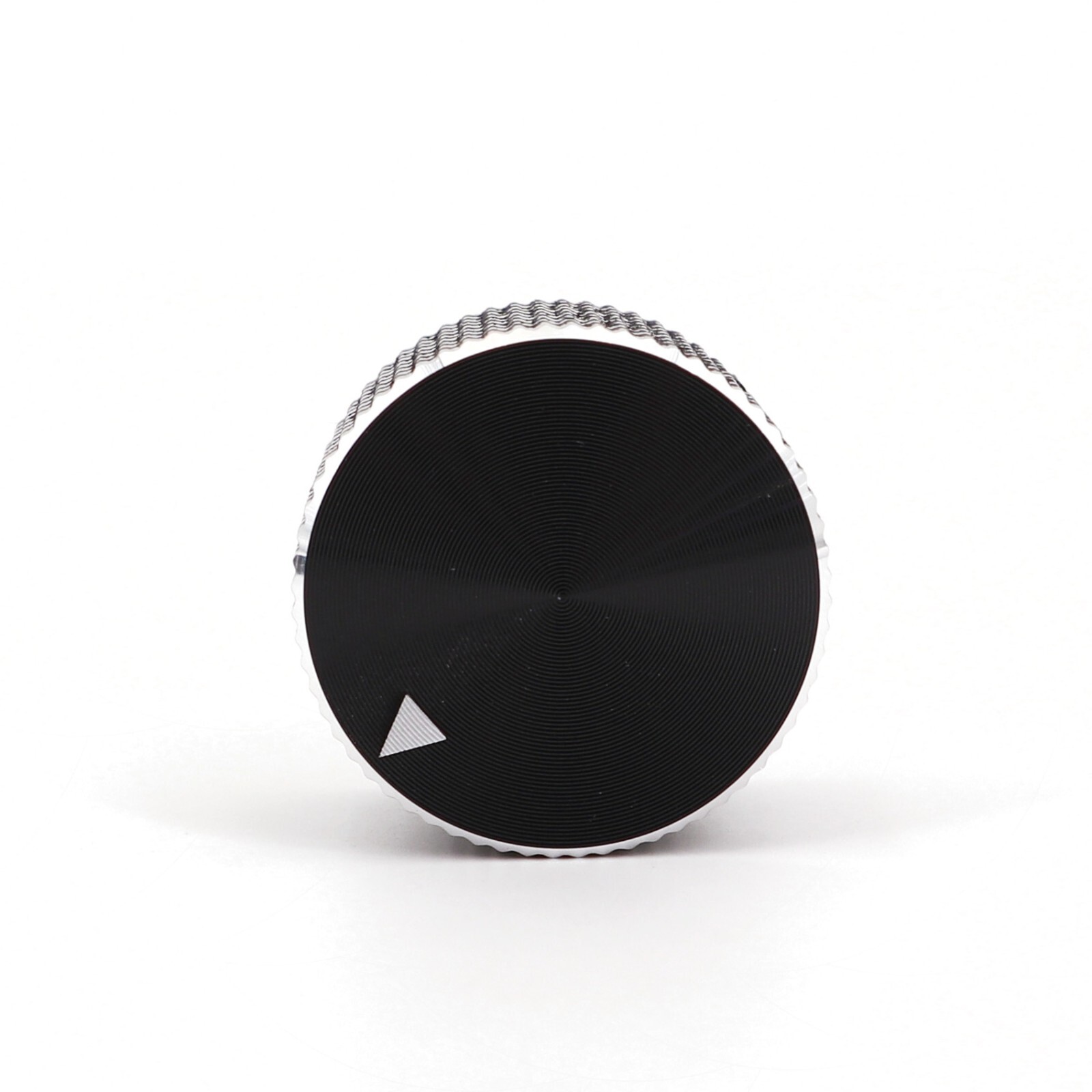 10Pcs 6.4mm 1/4” Black Aluminum 25 x 15.5mm Amplifier Audio Volume Rotary Knob