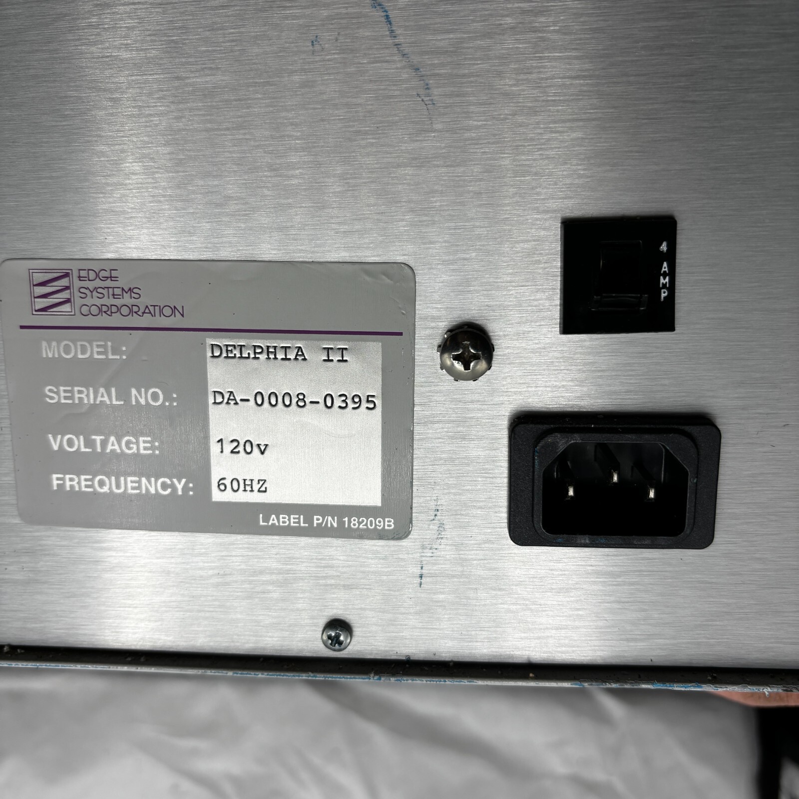 EDGE SYSTEMS MODEL DELPHI II PLUS MICRODERMABRASION MACHINE DA-0008-0395 120V🎯