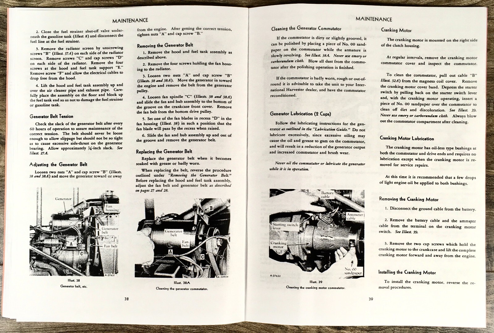 Mccormick Farmall Cub Tractor Operators Owners Manual Ihc Adjustment Carburetor