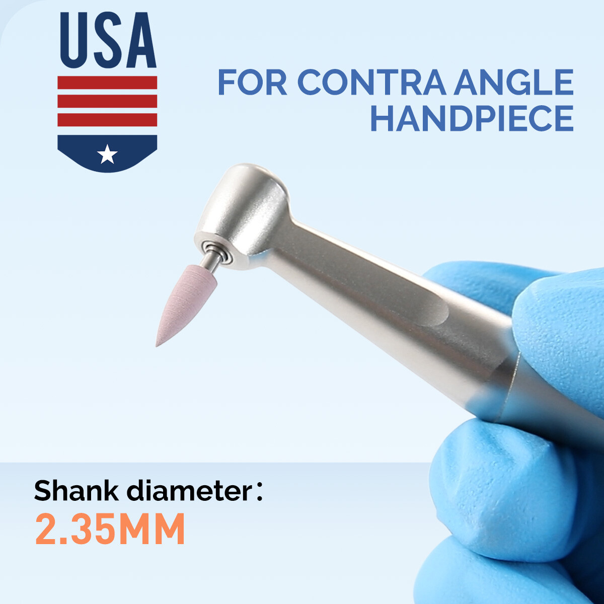 AZDENT Dental Composite Polishing Finishing Burs Silicone Polishers RA 2.35mm