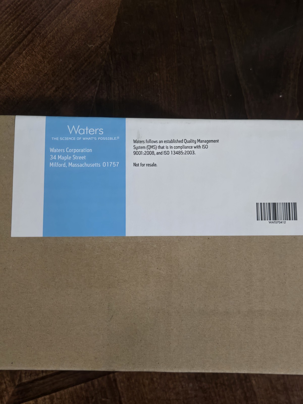 Brand New Sealed !Waters Performance Maintenance Kit Model 2475 MPN 201000131