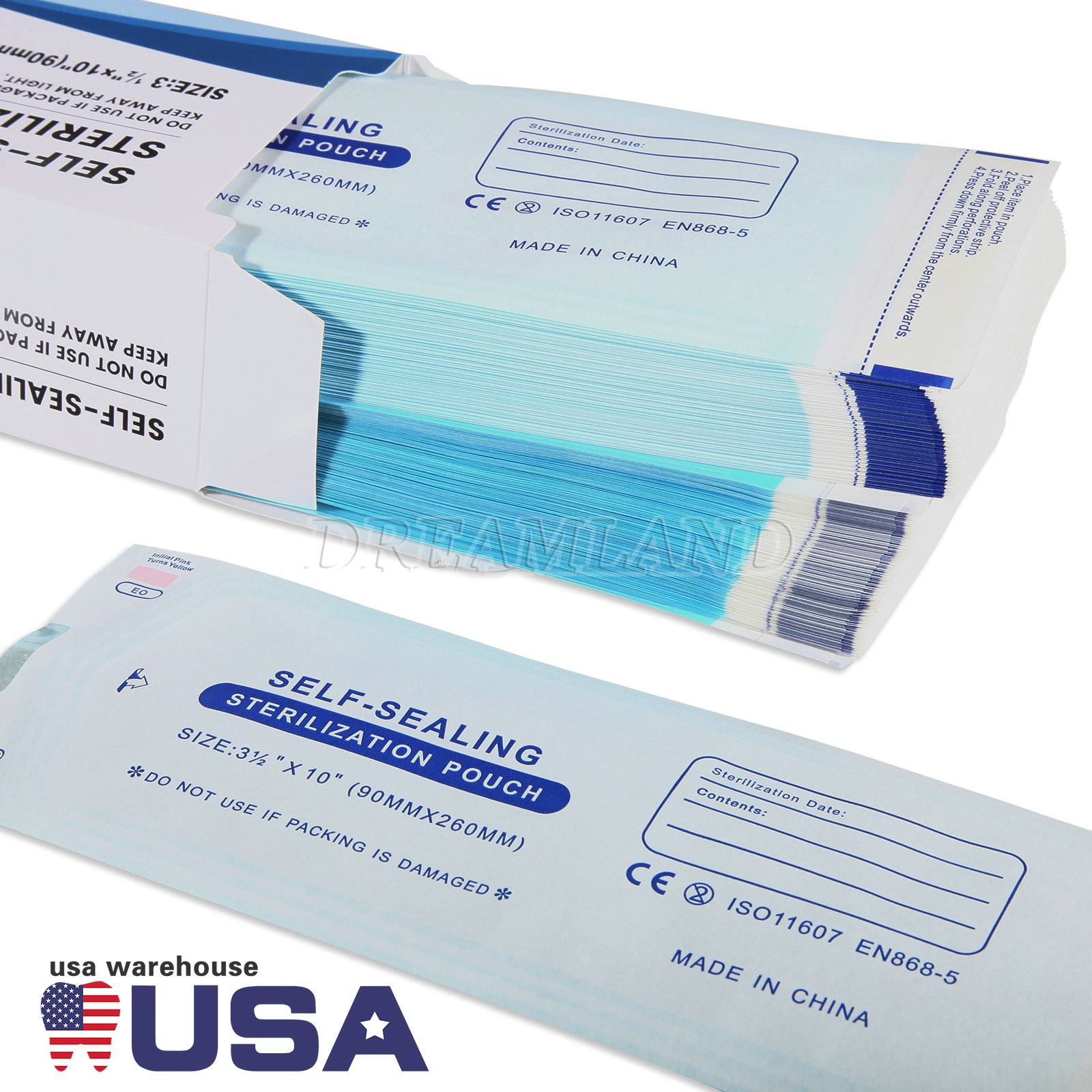 Sterilization Pouches – Self-Sealing Autoclave Bags for Medical, Dental, Tattoo