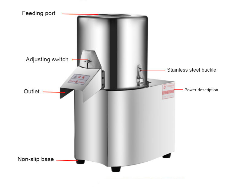 Commercial 110V 600W Food Processor Electric Vegetable Chopper Grinder Machine