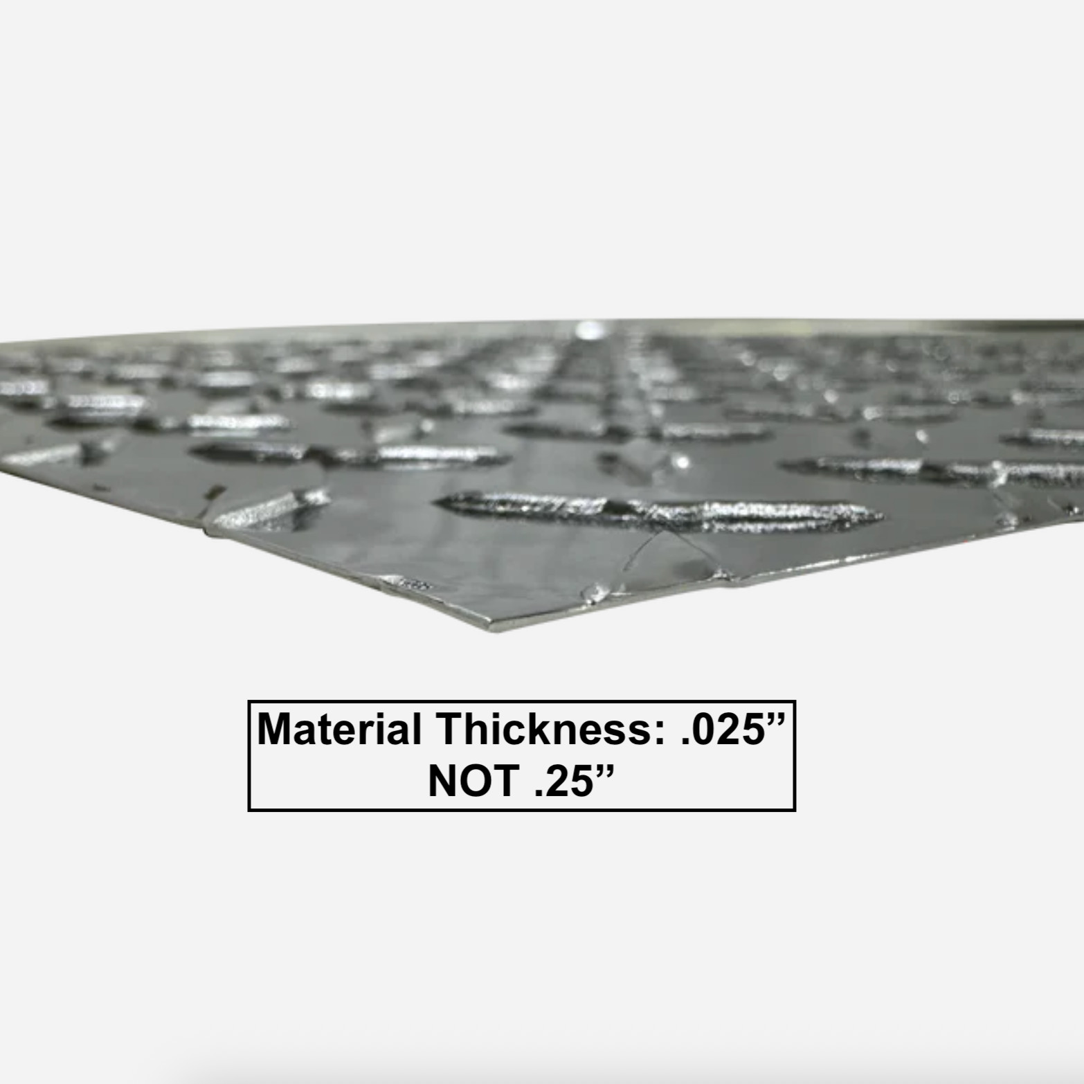 24″ x 96″ Aluminum Diamond Plate Sheet .025 in Thick – Trailer, RV, Garages, Etc
