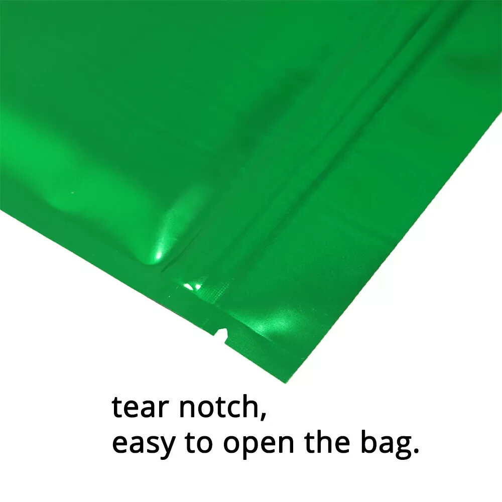 Hot Sale Reclosable Glossy Foil Mylar Bags Zip Seal Zipper Top Lock Bags HS01