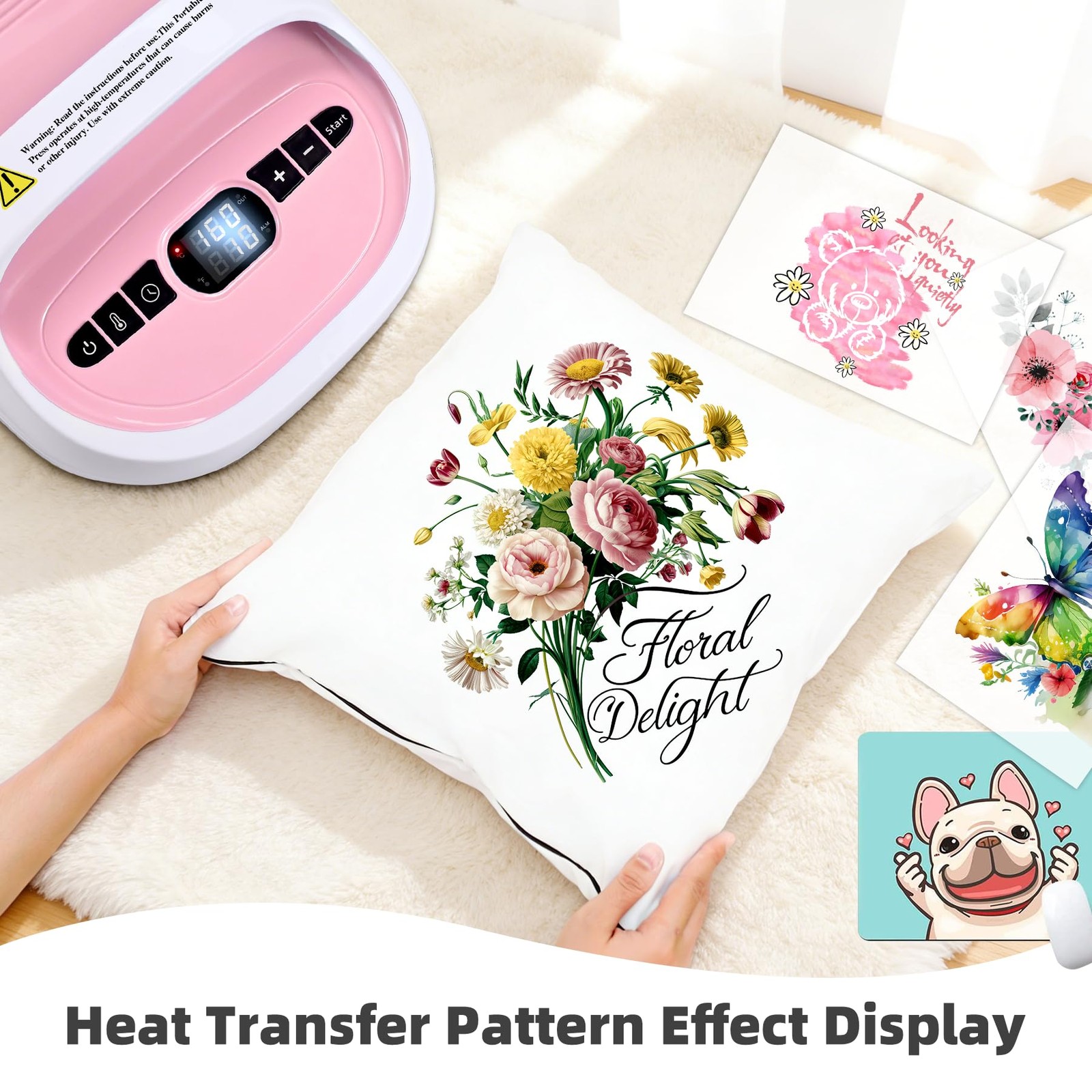 BetterSub 8.3″x9.7″ Pink Heat Press