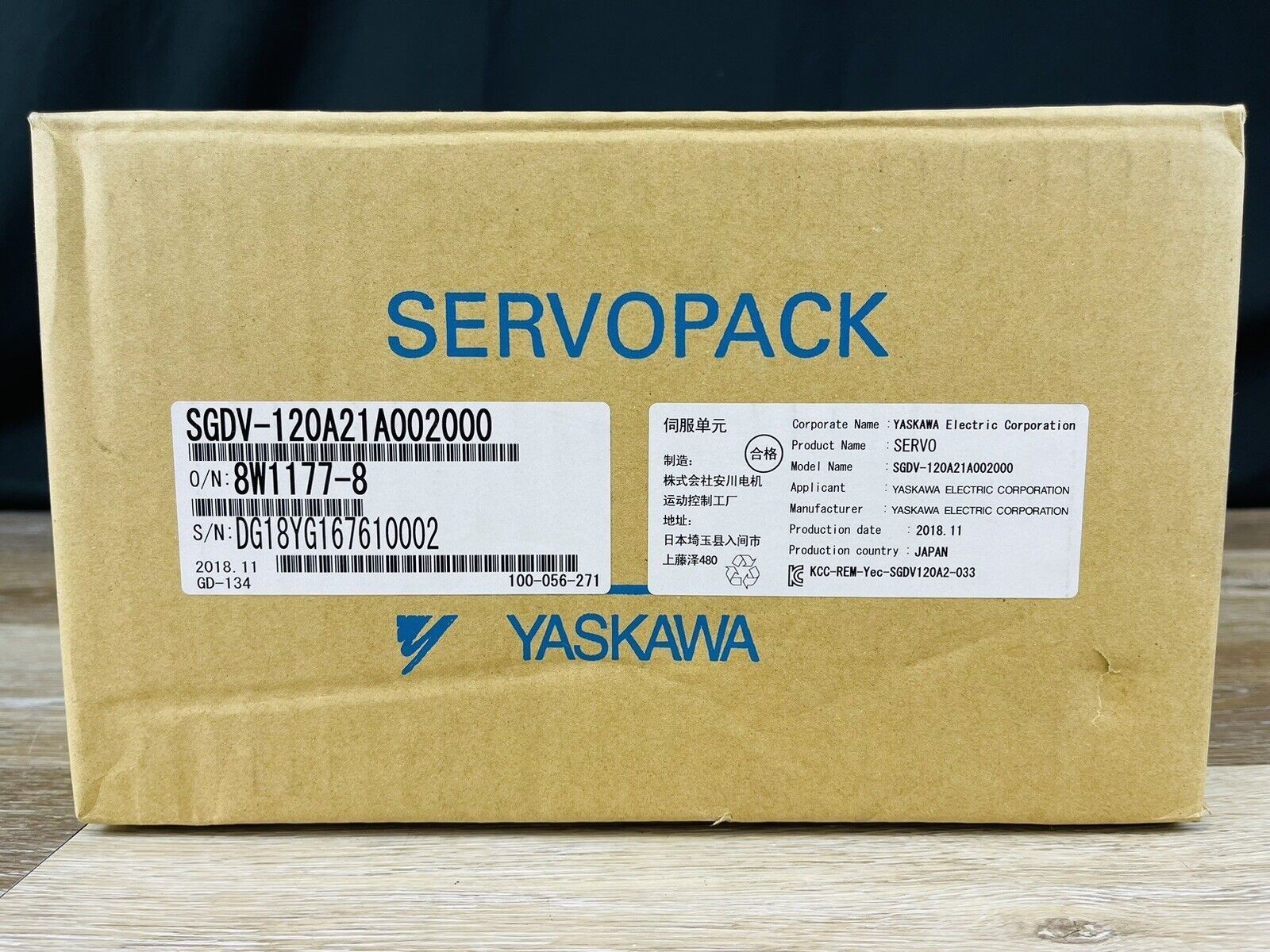 Yaskawa SGDV-120A21A002000 Servopack AC Servo Drive 200V 1.5kW New Sealed in box