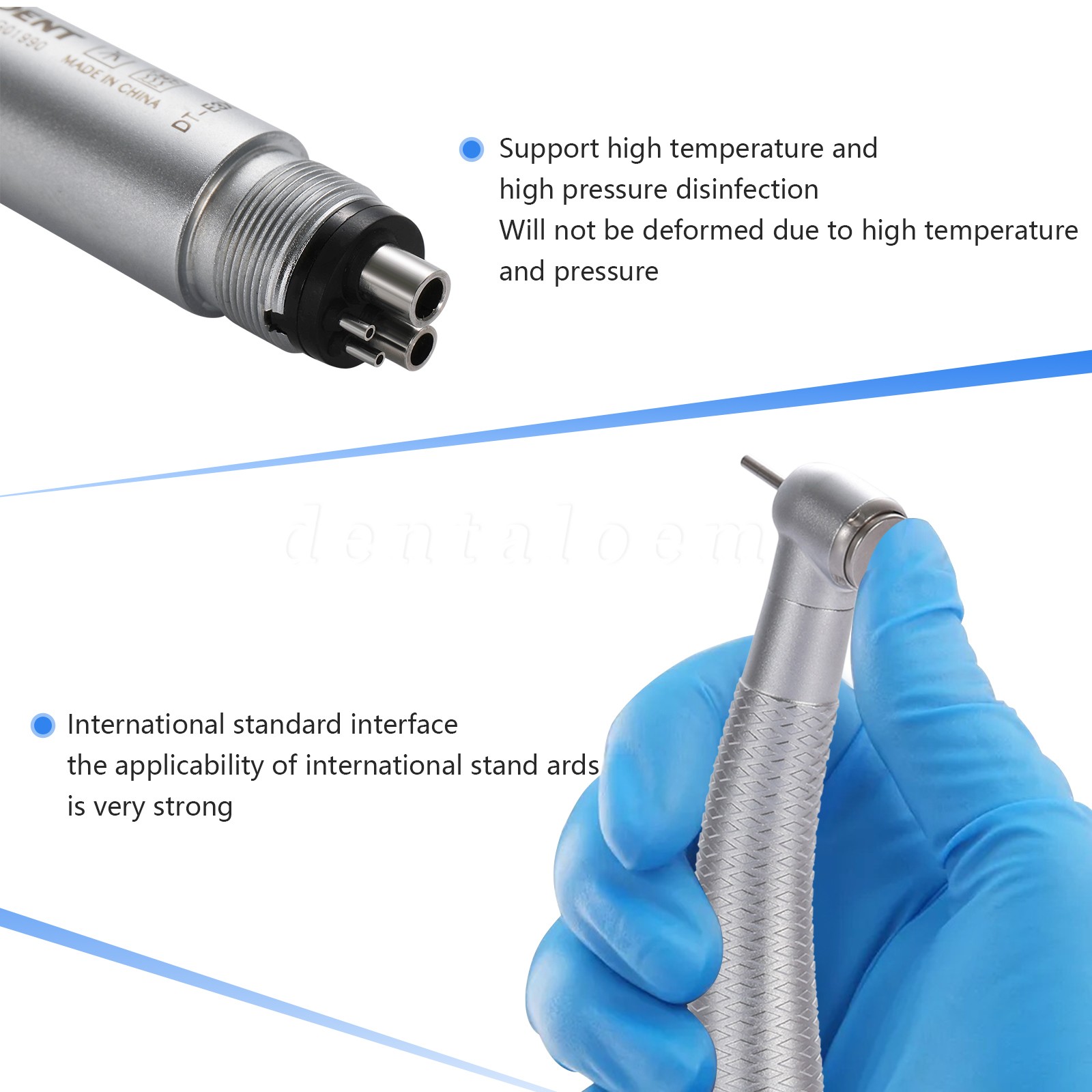 SANDENT Dental E-Generator LED Self-Power High Speed Turbine Handpiece NSK 4Hole