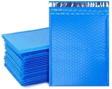 500 #0 6×10 Blue Poly Bubble Envelopes Padded Shipping Mailers 6″x10″