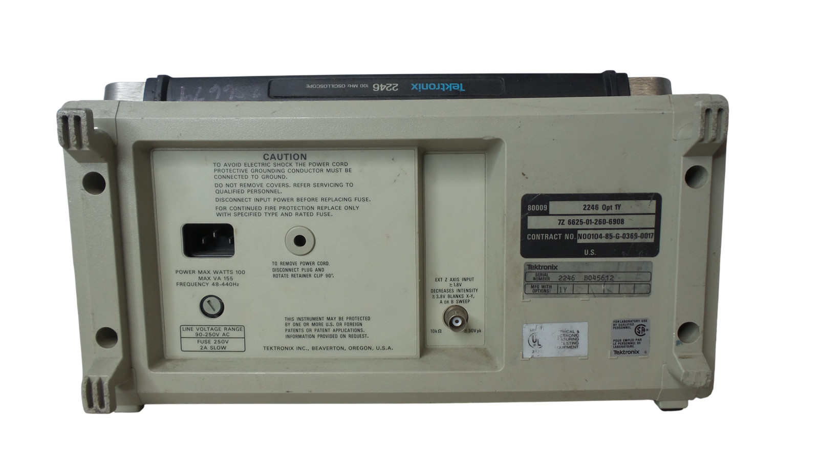 Tektronix 2246 100MHz Oscilloscope – Free Shipping