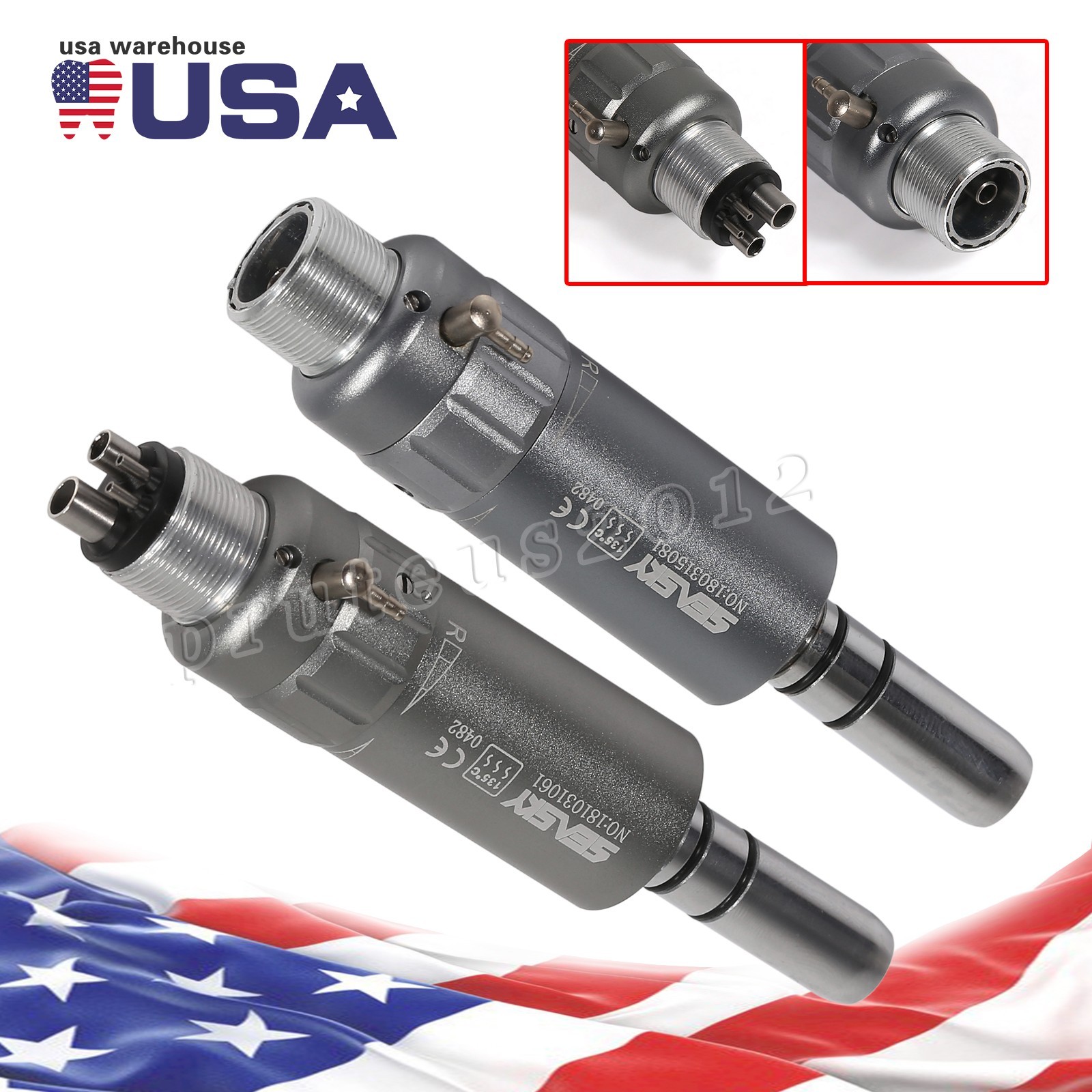 Dental Slow Low Speed E-type Air Motor Micromotor 4/2 Hole Handpiece NSK Style