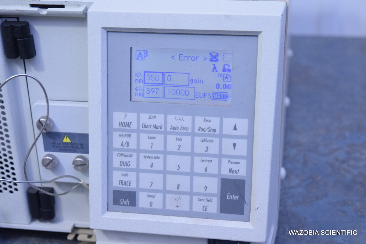 WATERS 2475 FLUORESCENCE DETECTOR HPLC CHROMATOGRAPHY WITH PHENOMENEX 00FR-3171-