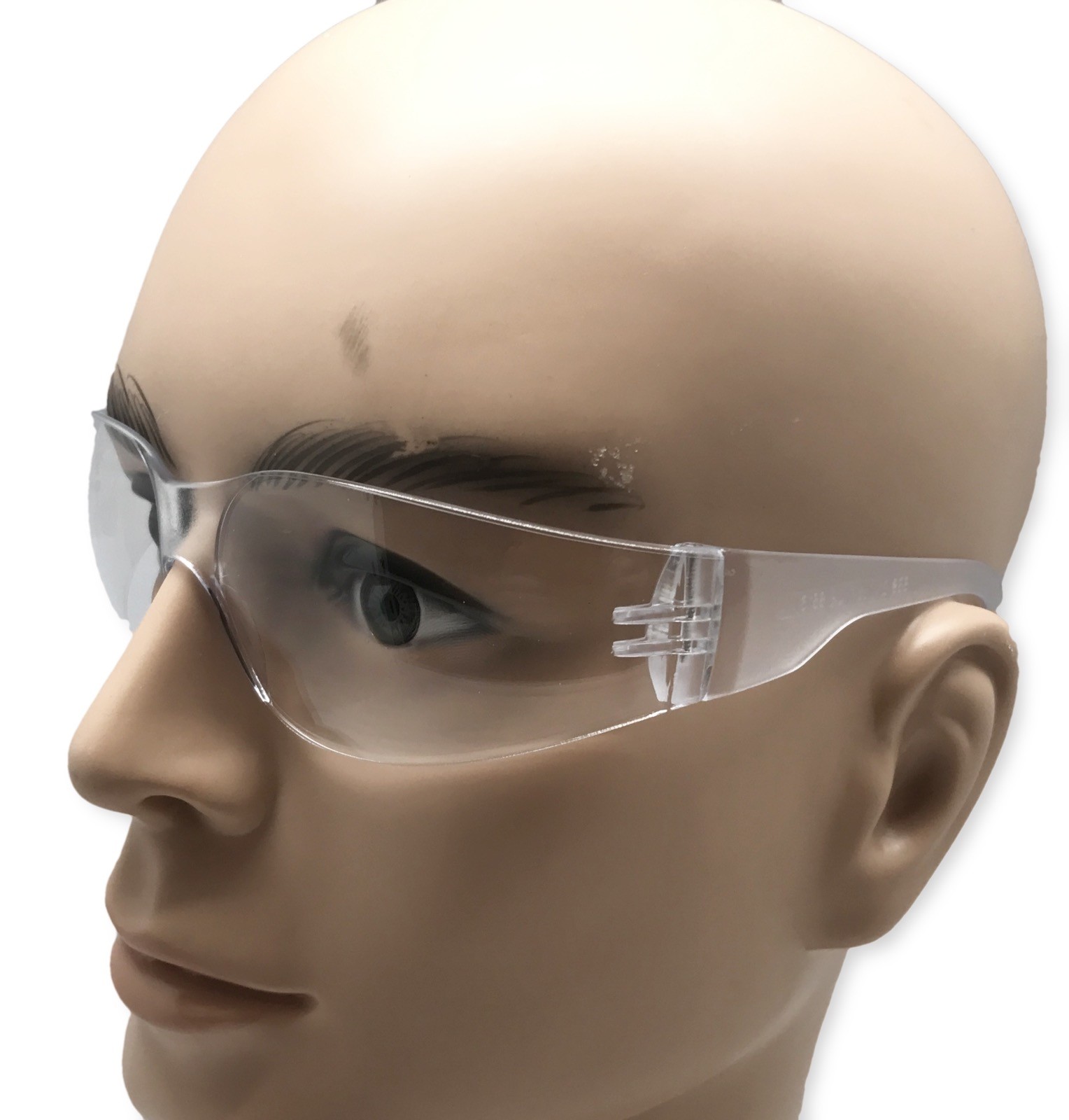 1-100 PAIR PACK Protective Safety Glasses Clear Lens Work UV ANSI Z87 Lot of 12