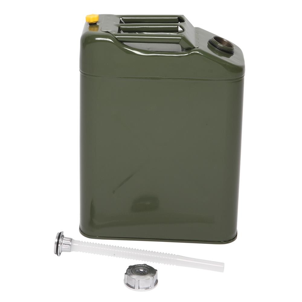 Durable Army Green 20L 5Gallon Gas Fuel Can Fuel Gasoline Steel Tank with Spout