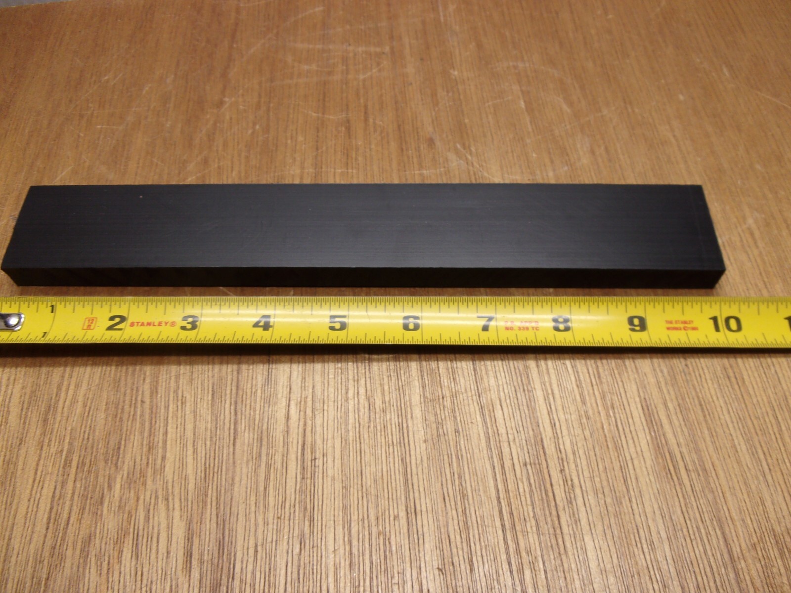 1-1/2″ X 1/2″ X 10″ UHMW PE Tivar Black Flat Bar Plate Stock FDA Compliant