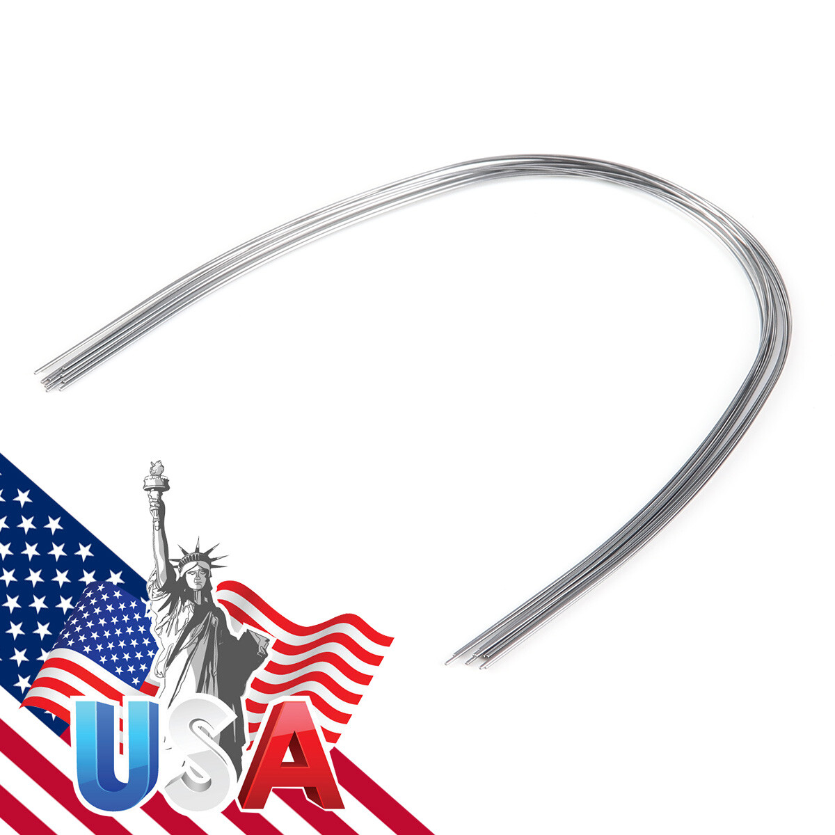 Dental Orthodontic Arch Wire Round Super Elastic NITI Round Ovoid Form AZDENT