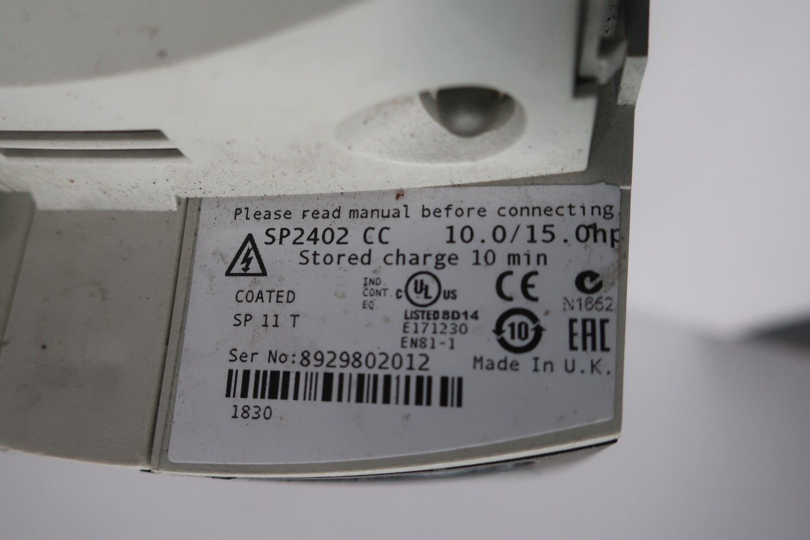 Leroy Somer SP2402 CC Unidrive Ac Vfd Drive 10/15hp 380-480v-ac 0-480v-ac