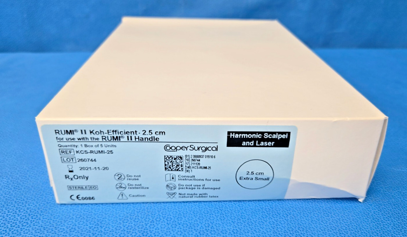 Cooper Surgical RUMI II Koh-efficient 2.5cm Extra Small KCS-RUMI-25 box of 5