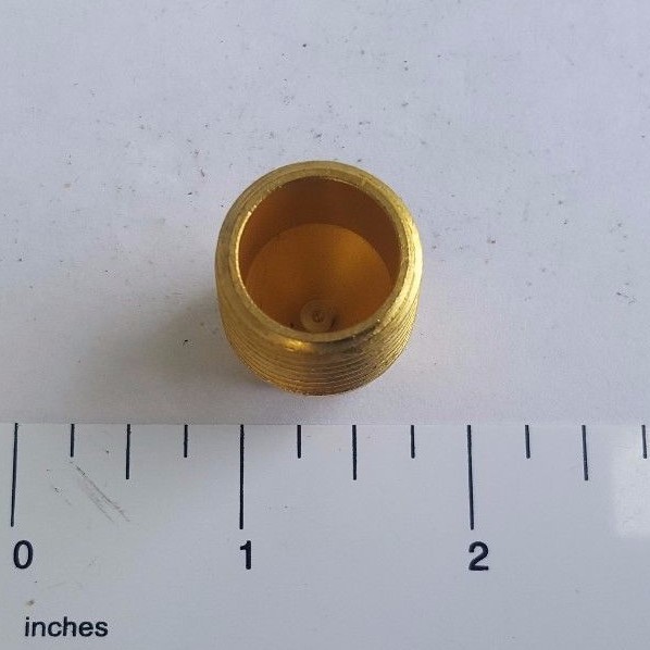1) 1/2″ MALE NPT PIPE PLUG, SQUARE HEAD, LEAD FREE BRASS, FUEL OIL GAS WATER