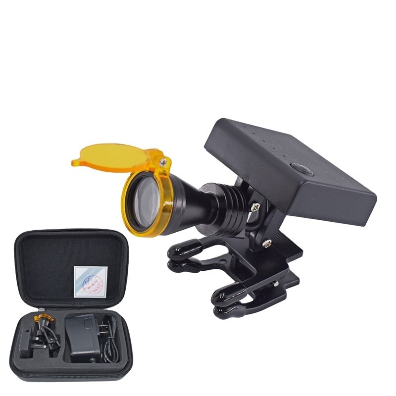 5W Led Dental Medical Wireless Head Light Clip-on Headlight with Optical Filter