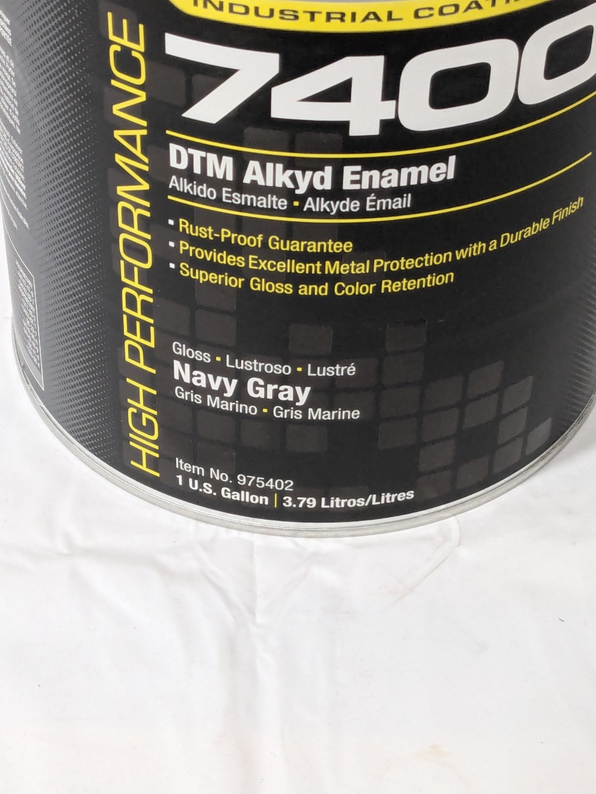 Rust-Oleum Alkyd Enamel Paint: 1 gal, Gloss Finish, Navy Gray 975402