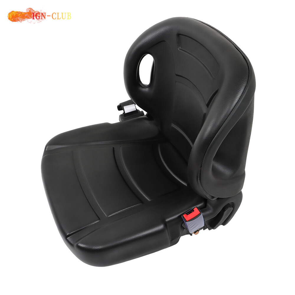 Black Universal Forklift Seat Fits For Clark Cat Hyster Yale Toyota New