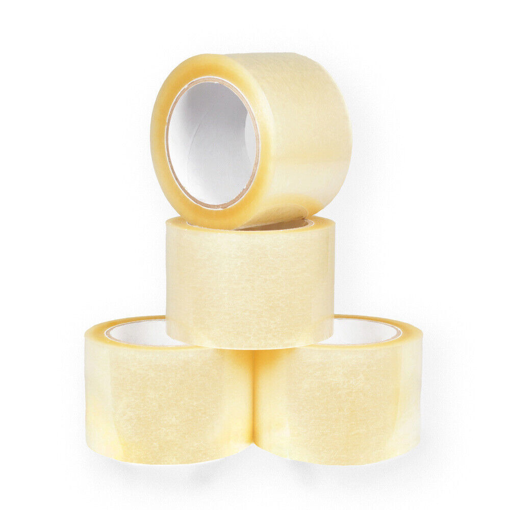 24 Rls Clear Carton Sealing Tape 3″ x 110 Yds Acrylic Adhesive Tape 2.5 Mil