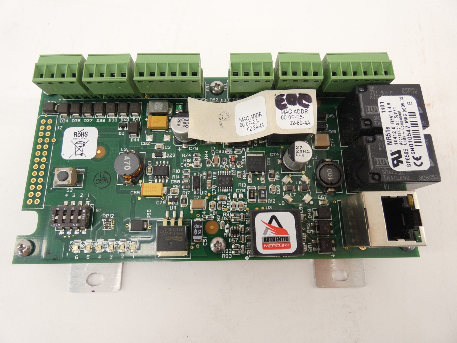 Authentic Mercury MR51e Access Control System Unit 1.4.8 REV W/ Honeywell PW6…