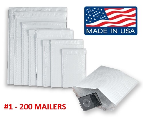 Wholesale Poly Bubble Mailers Padded Envelopes #0 #1 #2 #3 #4 #5 #6 #7 #00 #000