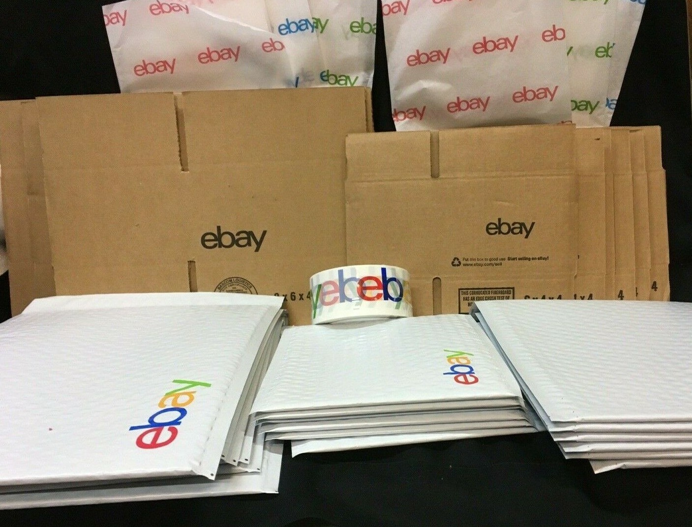 Ebay Shipping Supplies BOXES, Padded Bubble Envelopes Mailers, Tape & Tissue !