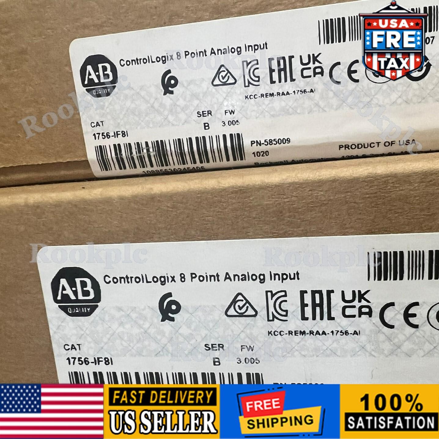 NEW AB 1756-IF8I ControlLogix 8 Point Analog Input Module 1756IF8I US Free Tax