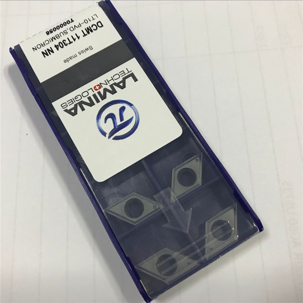 10pcs(1pack) LAMINA DCMT 11T304 NN Carbide Inserts for Steel