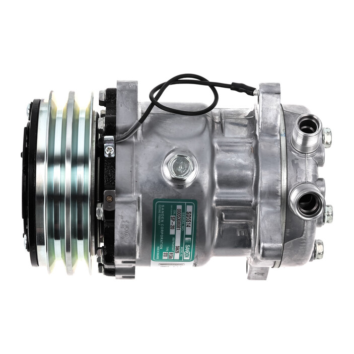 New OEM Sanden SD5S14 AC Compressor with 2A groove Clutch 12V QR