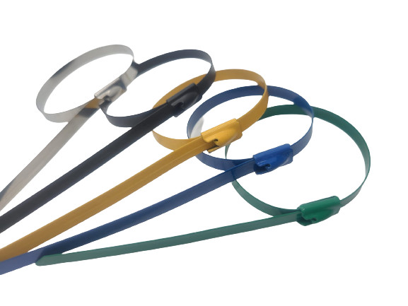 T316 Stainless Steel Exhaust Wrap Multi-Purpose Locking Cable Metal Zip Ties
