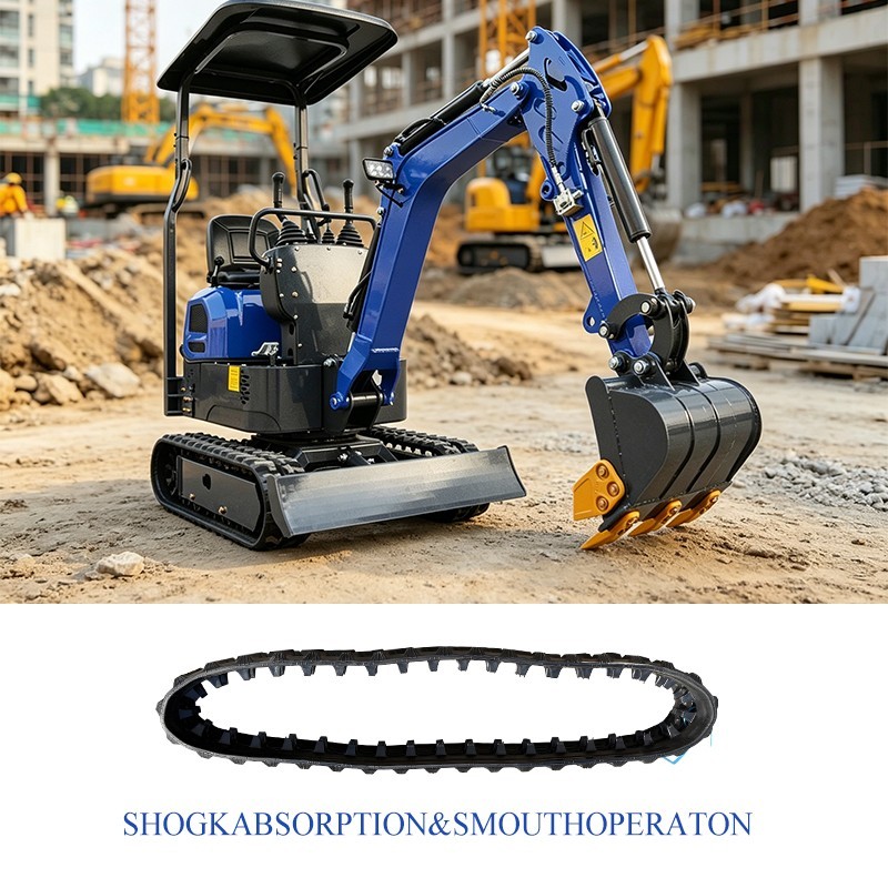 Mini excavator rubber tracks, 180×72×37 mm.Heavy Duty Replacement Crawler