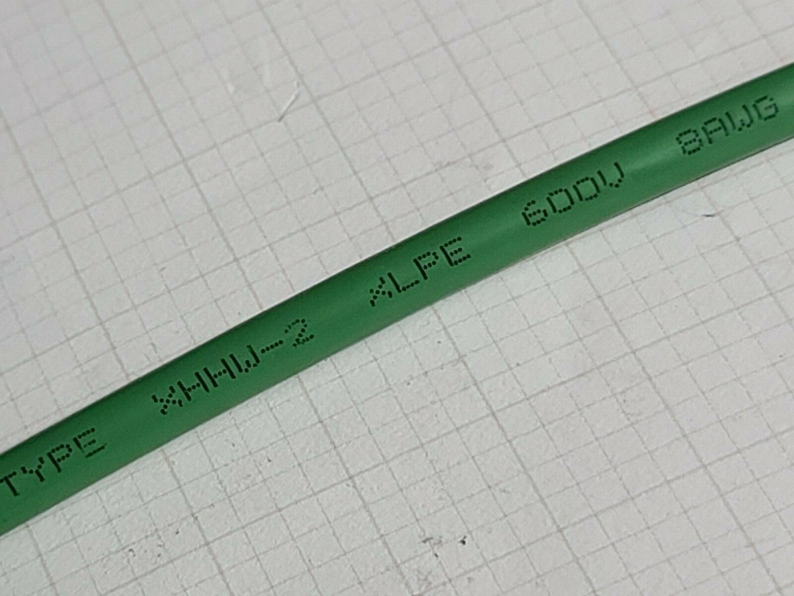 Houston Wire & Cable #8awg XHHW-2 Copper Building Wire XLPE 600V 90C Green/50ft